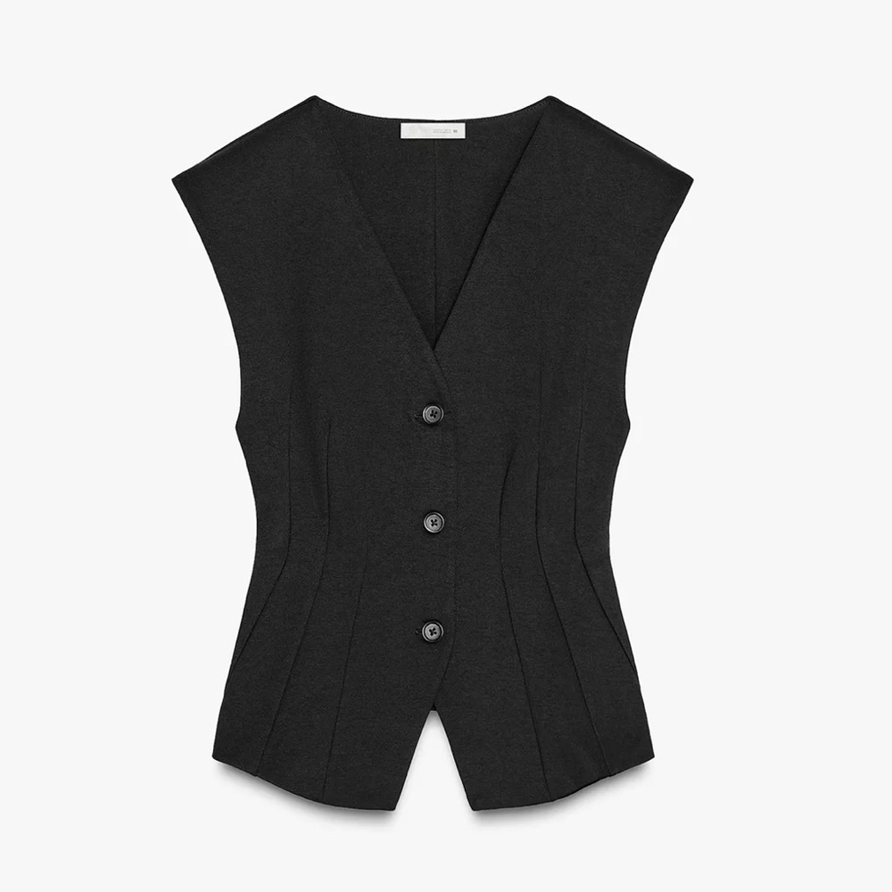 Black Zara vest top